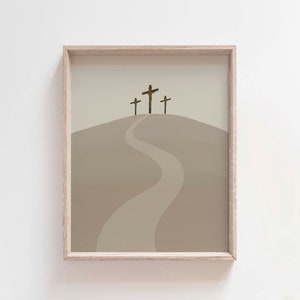 Crucifixion of Jesus Print: Calvary Bible Art (Digital Download)
