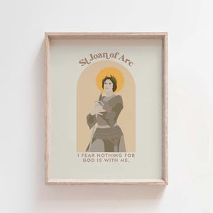 St. Joan of Arc Quote Print: Catholic Home Decor (Digital Download)
