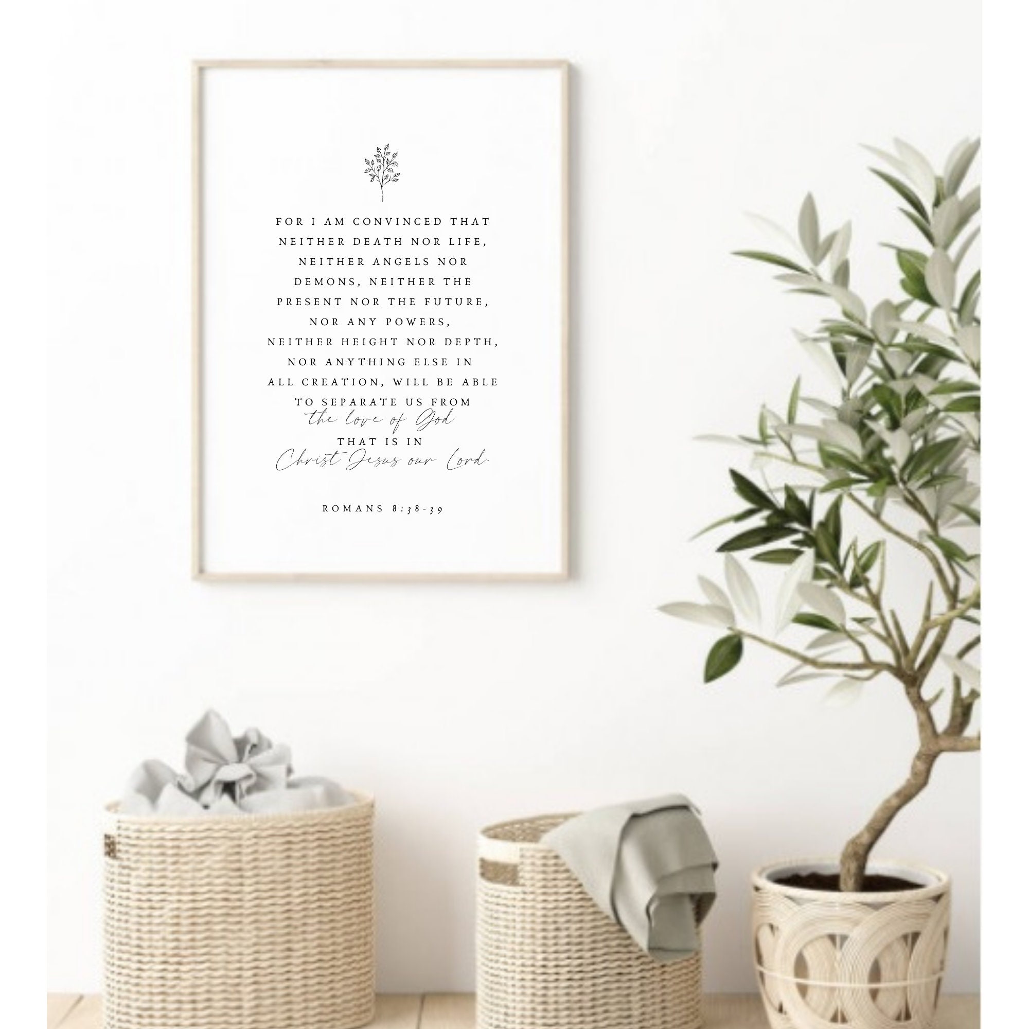 Römer 83839 Nichts kann uns von der Liebe Gottes moderne Etsy