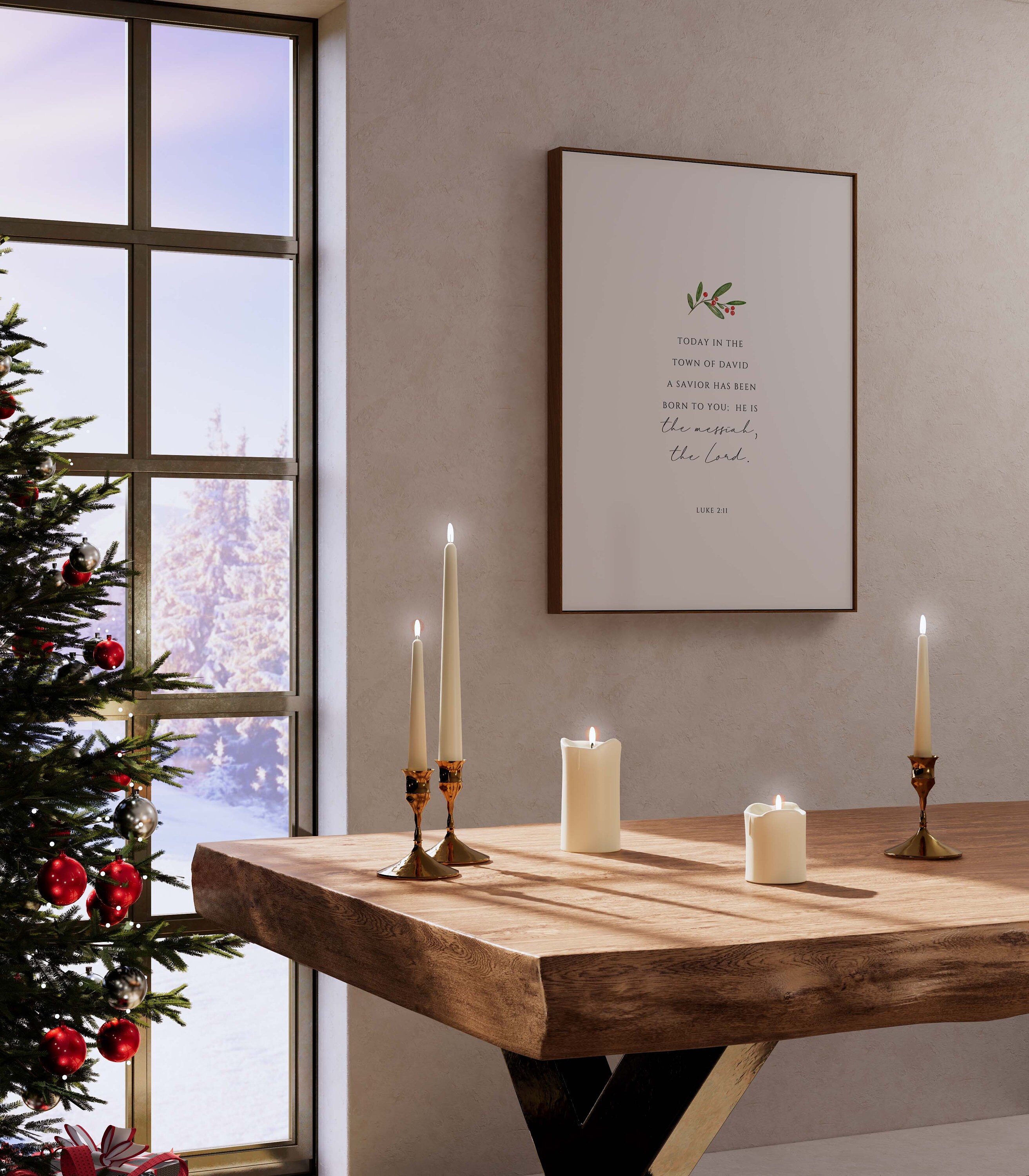 Impresión del versículo bíblico navideño de Lucas 2:11, arte mural bíblico  con el nacimiento de un Salvador, idea de regalo de Navidad, decoración  navideña para el hogar. - Etsy México, image size:2625x3000