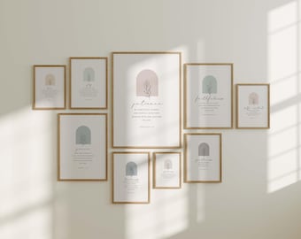 Früchte des Geistes Wandkunst: Christliche Schriftdrucke (Digitaler Download)