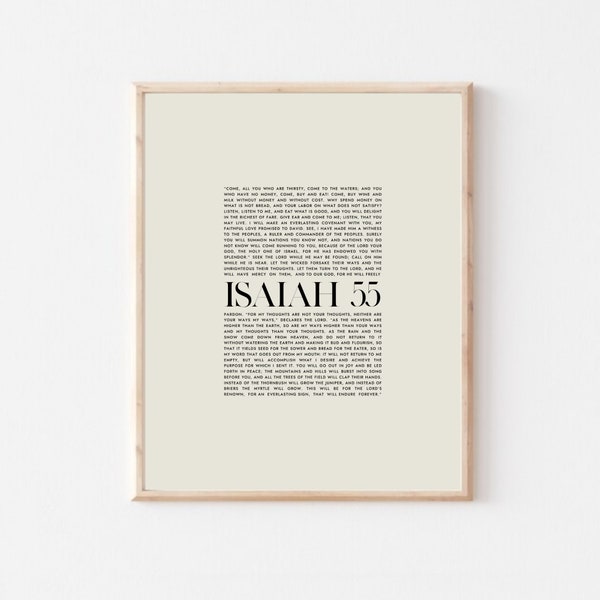 Isaiah 55 - Etsy