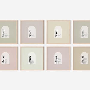 Beatitudes Printable Wall Art Set: Minimalist Christian Decor (Digital Download)