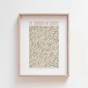 St. Thérèse of Lisieux Quote Print: Minimalist Catholic Wall Art (Digital Download)