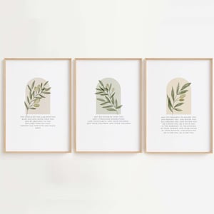 The Blessing Elevation Worship Lyrics Set Of 3 Wall Art Printable, He is With You, Elevation Worship Lyrics, Worship song Lyrics
