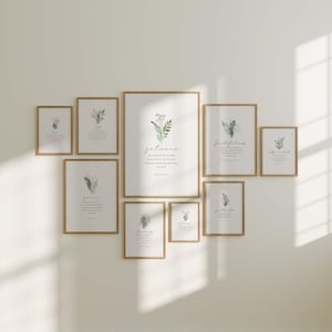 Galatians 5:22-23 Fruit of the holy spirit set of 9 modern minimalist scripture bible verse wall art christian home wall decor printable