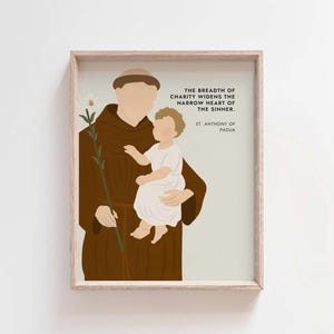 St. Anthony of Padua Quote Print: Catholic Wall Art (Digital Download)