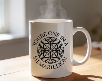 Caneca "Você é único em um Silmarillion", presente geek de Tolkien para fãs da Terra Média.