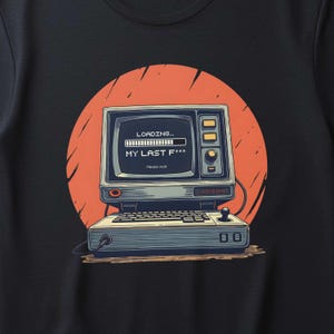 Geek T-Shirt: Loading Bar Graphic, Nerdy Gamer Humor