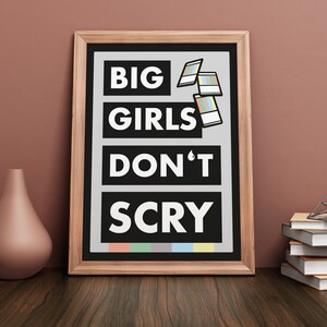MTG Wall Art, Big Girls Don&#39;t Scry, Instant Download, MTG Gift, Magic The Gathering Printable Art