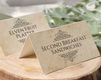 Étiquettes d'aliments Le Seigneur des anneaux, modèle canva modifiable (téléchargement numérique)