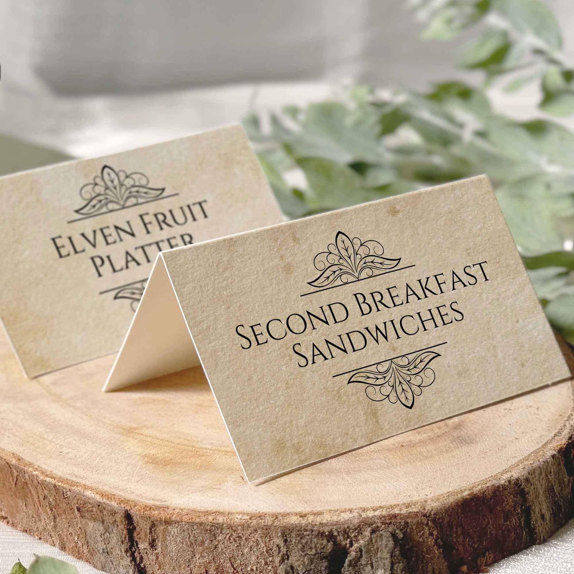 Lord of the Rings Party Food Labels, Hobbit Party Decorations, Editable ...