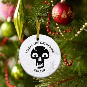 MTG Ceramic Christmas Tree Decoration, Magic The Gathering Fanatic, MTG-Inspired Gift