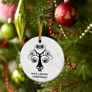 MTG Ceramic Christmas Tree Decoration, Have A Magic Christmas! MTG-Inspired Gift