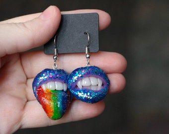 Rainbow earrings Cool earrings