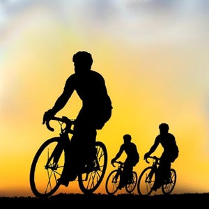 Burning Rubber, Radsport, Fahrradfahrer, Fahrrad fahren,