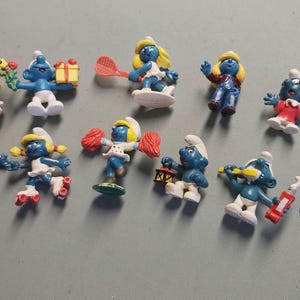 Individual smurf figurines, 25 dollars each