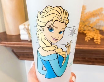 Elsa Starbucks Cold Cup – Frozen Movie, Personalized Gift