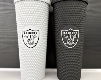 Raiders Cup, Las Vegas Raiders Cup, Raiders Gift, Raiders Studded Cup, Raiders Cold Cup, Raider Nation Gift, Las Vegas Gift Raiders Football