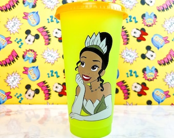 Tiana Cup - Princess and the Frog - Disney Tiana Cup - Custom Disney Cup - Disney Tiana - Starbucks Tiana - Disney Princess