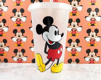 Mickey Mouse Cup - Mickey Cup - Retro Mickey Cup - Cold Cup Tumbler - Custom Tumbler - Disney Tumbler - Disney Cup