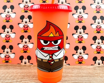 Anger Cup - Inside Out Movie Cup - Anger Inside Out Cup - Disney Tumbler - Pixar Movie Cup - Disney Custom Tumbler - Inside Out Gift