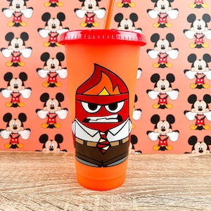 Anger Cup - Inside Out Movie Cup - Anger Inside Out Cup - Disney Tumbler - Pixar Movie Cup - Disney Custom Tumbler - Inside Out Gift