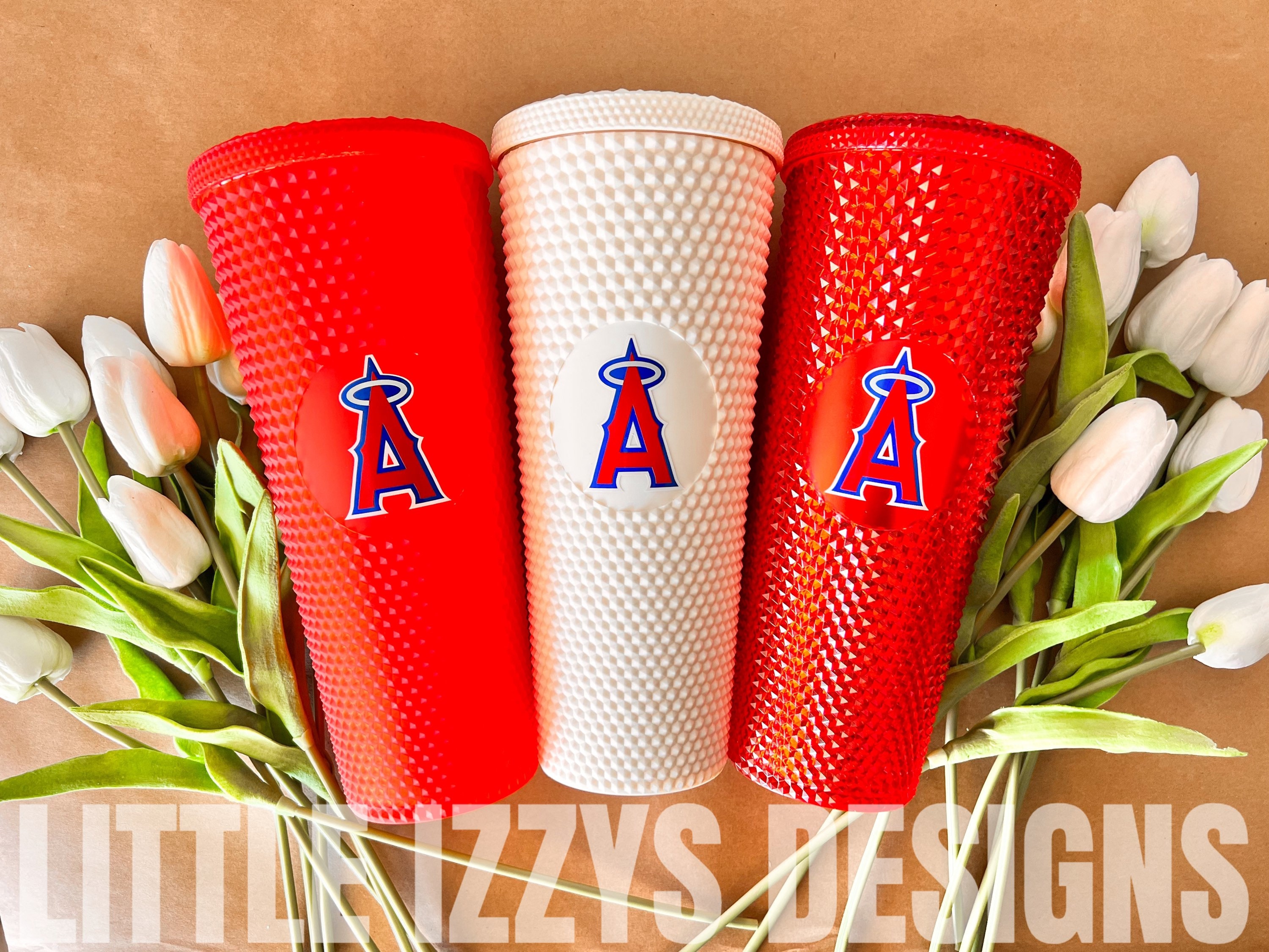 Los Angeles Angels Cup, Angels Cup, Angels Baseball Cup, Angels Studded Cup, Angels Cold Cup, LA Gift, Los Angeles Gift, Studded Angels Cup