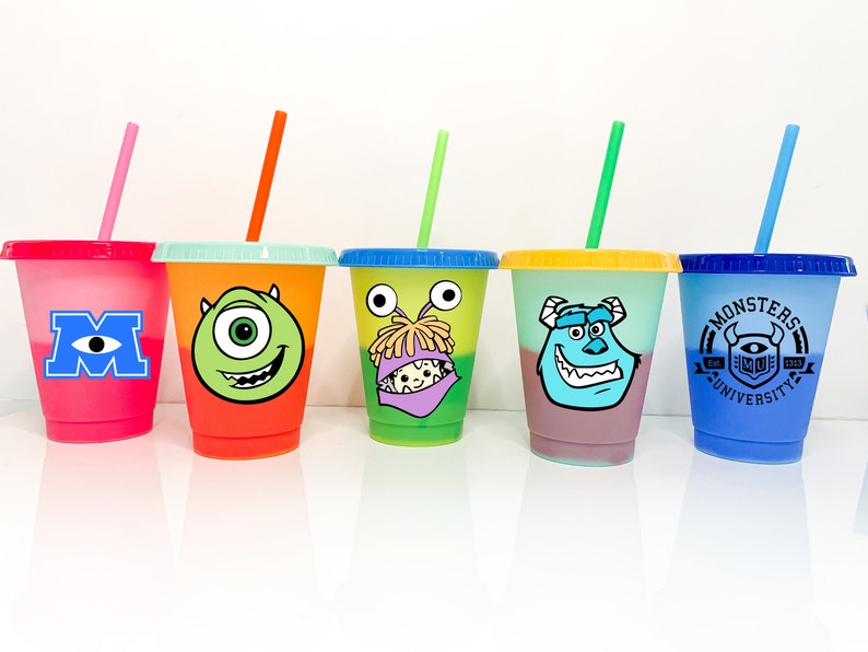 Color Changing Grande Cup Disney Kids Cup Monsters Inc. Etsy España