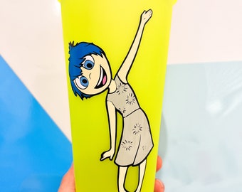 Joy Cup - Inside Out Movie Cup - Joy Inside Out Cup - Disney Tumbler - Pixar Movie Cup - Disney Custom Tumbler - Inside Out Gift - Joy