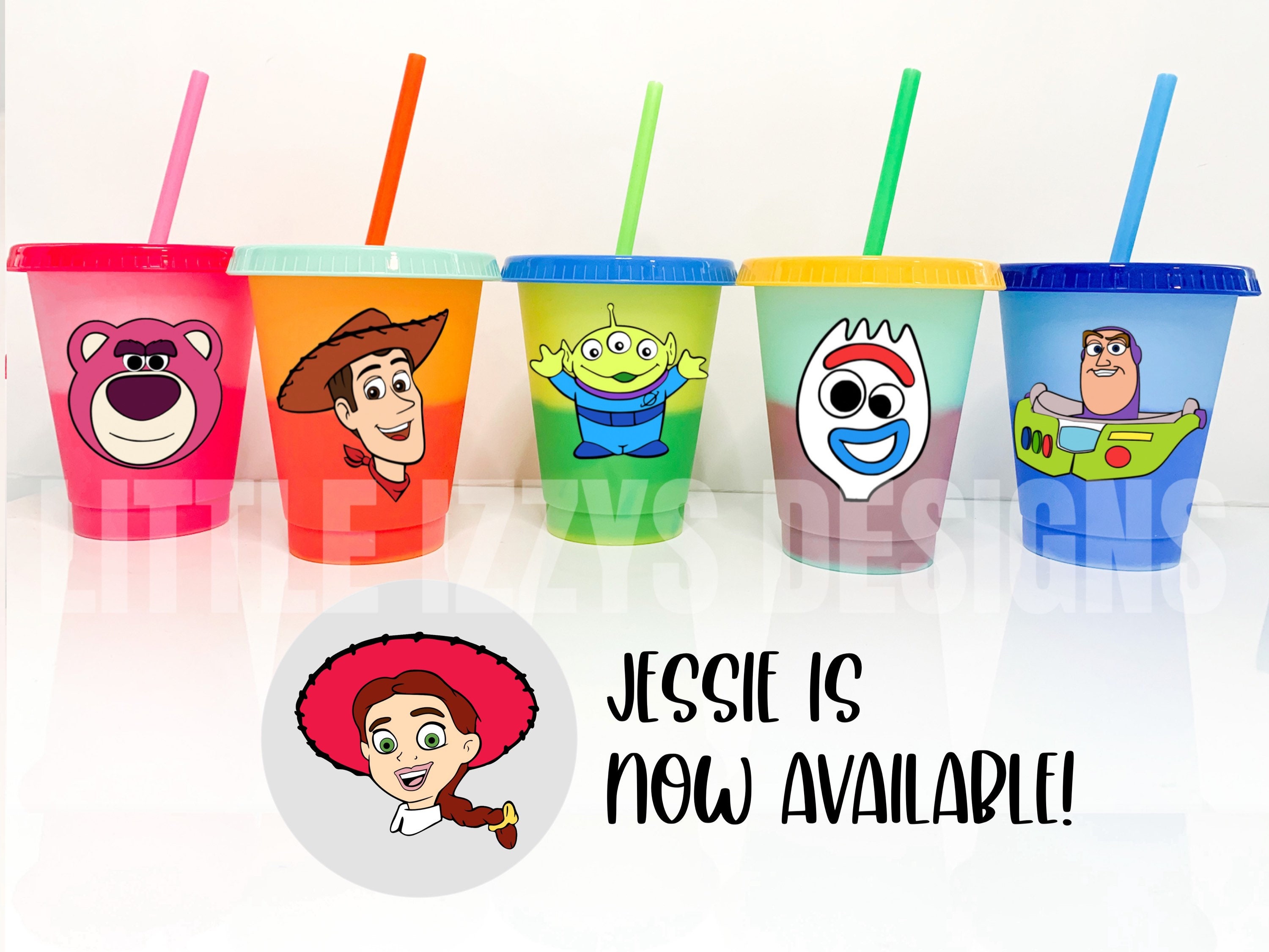 Color Changing Cold Cup Toy Story Cups Andy Cup Forky Etsy