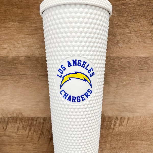 LA Chargers Cup, Los Angeles Chargers Cup, Chargers Gift, Chargers Studded Cup, LA Chargers Football, Chargers Christmas Gift, LA Gift