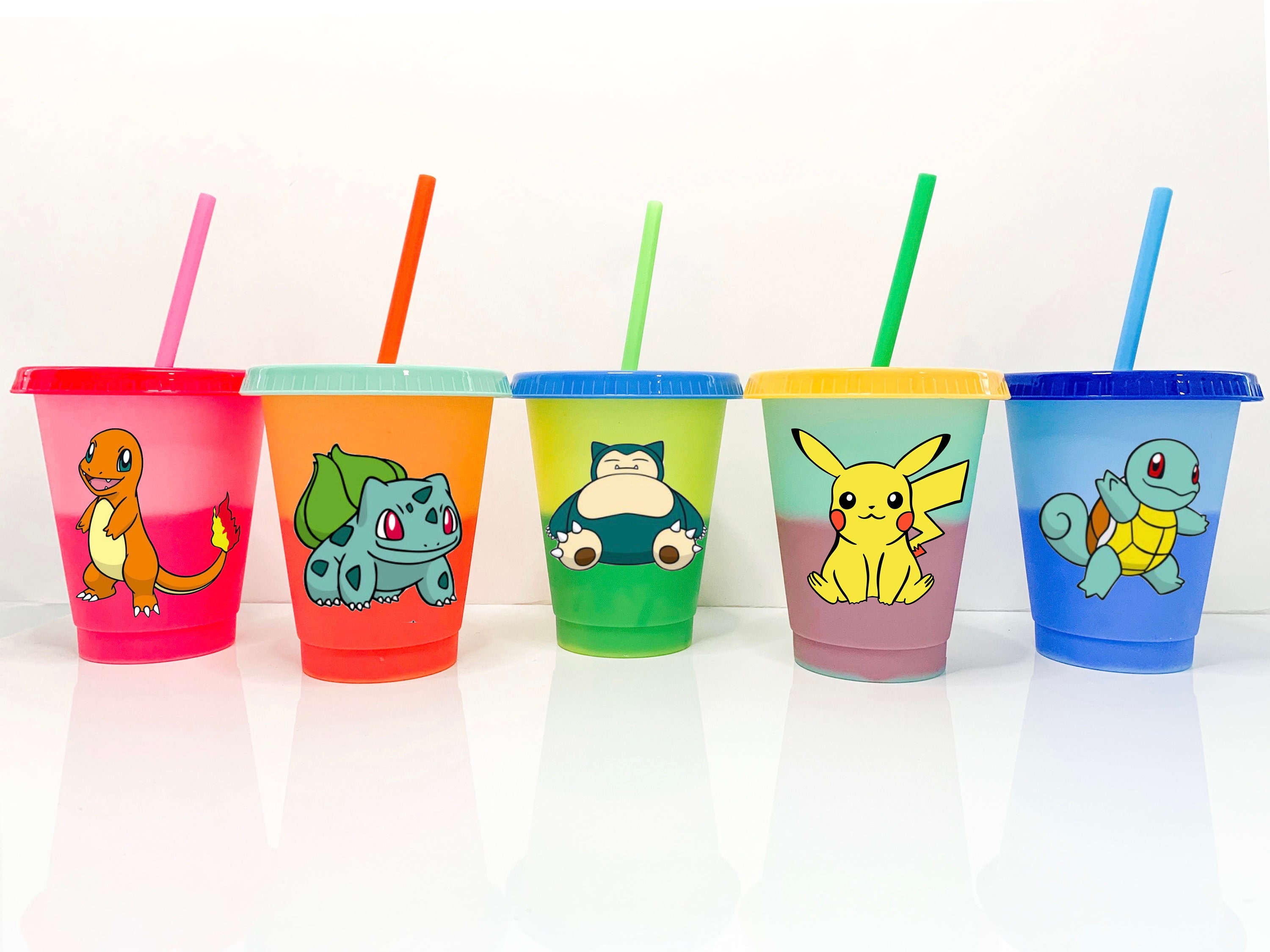 Color Changing Grande Cold Cup - Pokemon Cup - Pokemon Kids Cup - Pik…