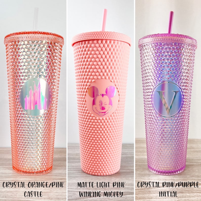 Studded Starbucks Tumblers, Starbucks Tumbler, 24 oz. Studded Tumbler, Studded Cup, Disney Cup, Starbucks Cup, Glow in the Dark, Disney Cups image 8