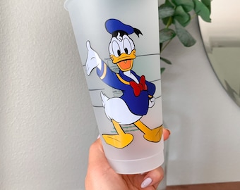 Donald Duck Tumbler - Donald Duck Cup -  Starbucks Cup - Starbucks Tumbler - Mickey and Friends - Donald Duck Gift - Donald Custom Cup