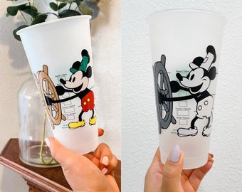 Mickey Mouse Steamboat Willie Tumbler - Custom Starbucks Cold Cup