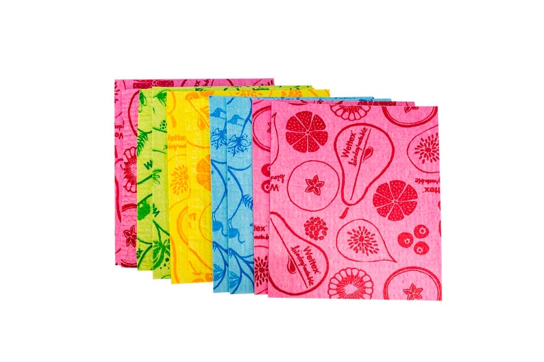 Wettex - The Original Swedish Sponge Cloth (10 pack colored) ships from USA