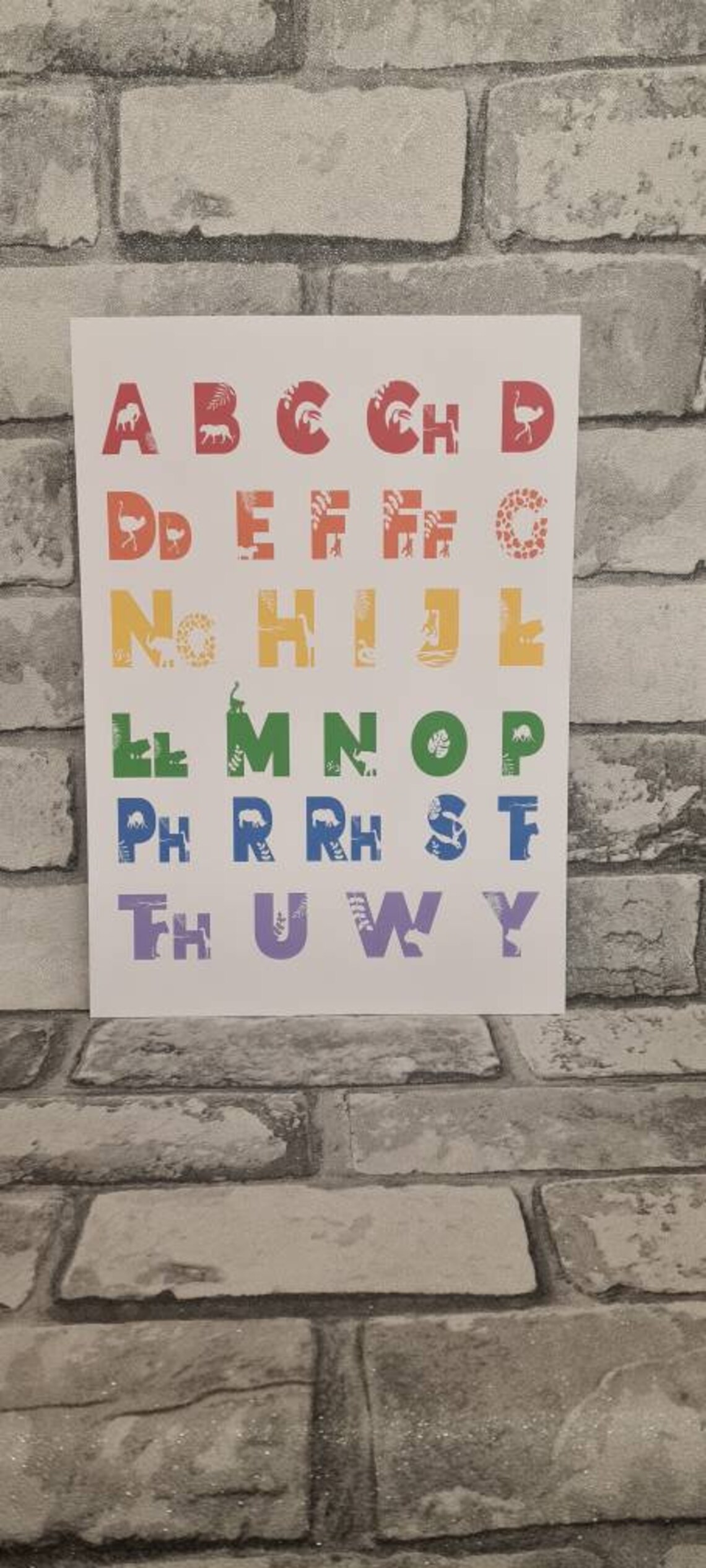 Welsh Alphabet Poster, Yr Wyddor, Welsh Language, Cymraeg, Print Only
