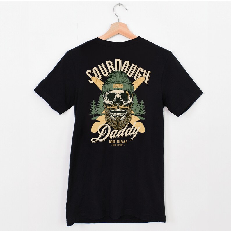 Fathers day gift for dad or mens gifts birthday. Heres some mens gift ideas who have everything, buy them a baking shirt and a sourdough starter kit to make artisan bread at home and wear a trendy hipster foodie shirt. funny bread Sourdough shirt