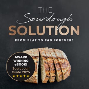 Beginners Guide to Sourdough Bread & Ultimate Troubleshooting eBook. How To Make Sourdough Starter,  Bread Recipe Digital Download Printable
