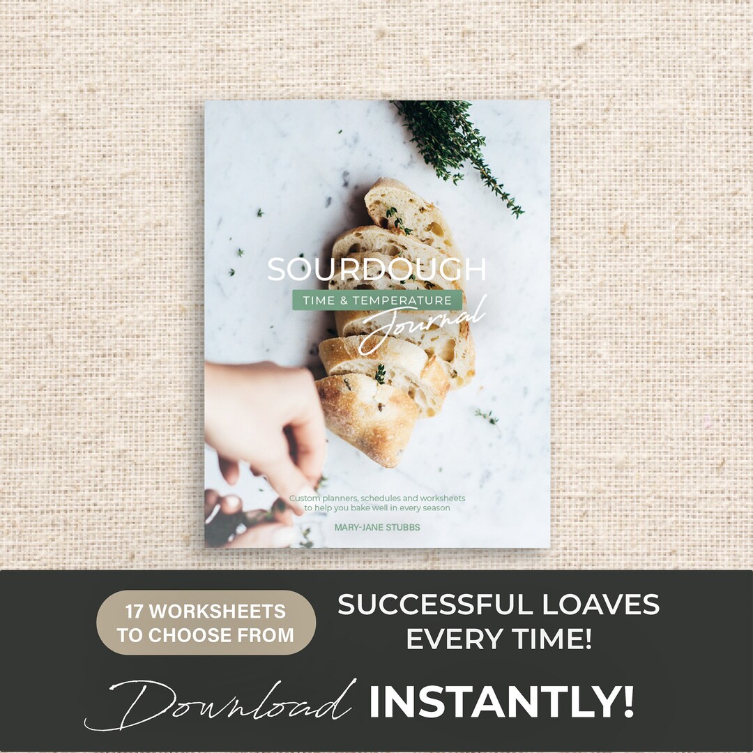 40 Pages Sourdough Journal. Printable Bread Planner. Baking Etsy