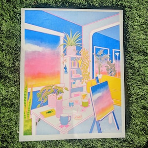 6pm Risograph Print | 11"x14"