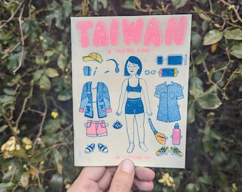 Risografia Zine de viagens para Taiwan