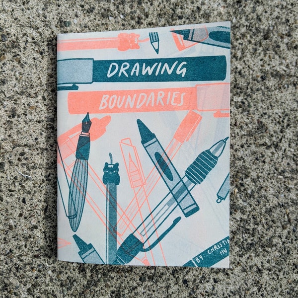 Drawing Boundaries Risograph Zine