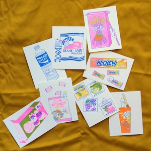 Risograph Kewpie Baby Postcard Variety Pack | 8 Cards!