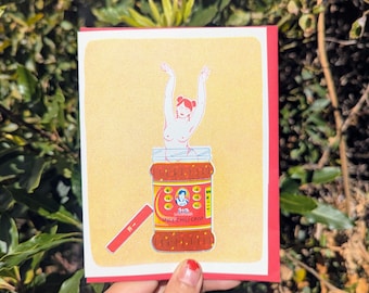 Lao Gan Ma Girlfriend | Blank Greeting Card 4.25"x5.5"