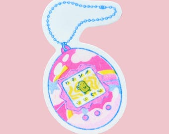Tamagotchi Riso Vinyl Sticker | 3.25"x2"~