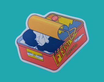 Sardine Girls Waterproof Vinyl Sticker | 3.5"x3"