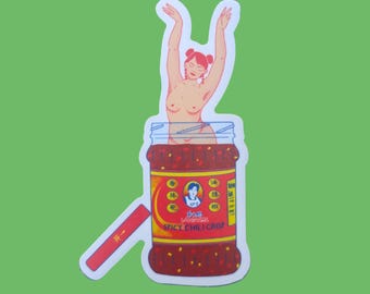 Lao Gan Ma Girlfriend Waterproof Vinyl Sticker | 2"x3"