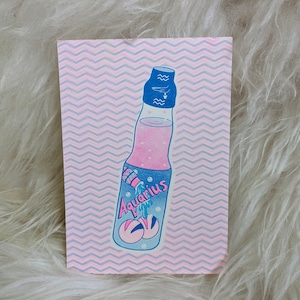 Aquarius Risograph Print | 5"x7"